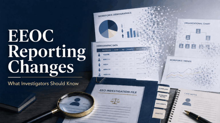 What EEOC’s Proposed Elimination of Demographic Reporting Could Mean for EEO Investigators?
